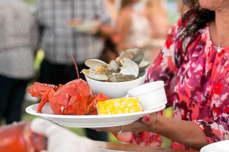 Two of Newport's most famous dishes ... Lobster and clams